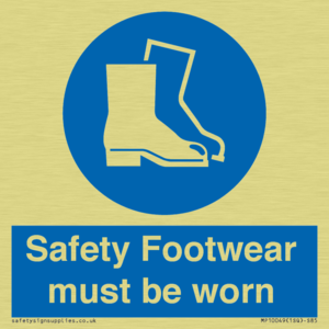 Safety Footwear must be worn